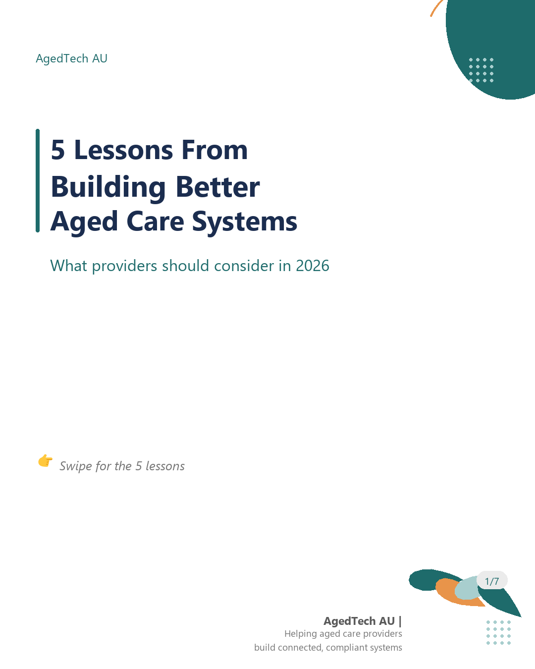 Five lessons from building better aged care systems