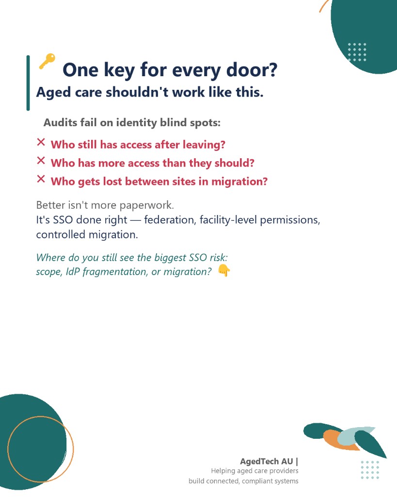 One key for every door? Aged care shouldn't work like this.